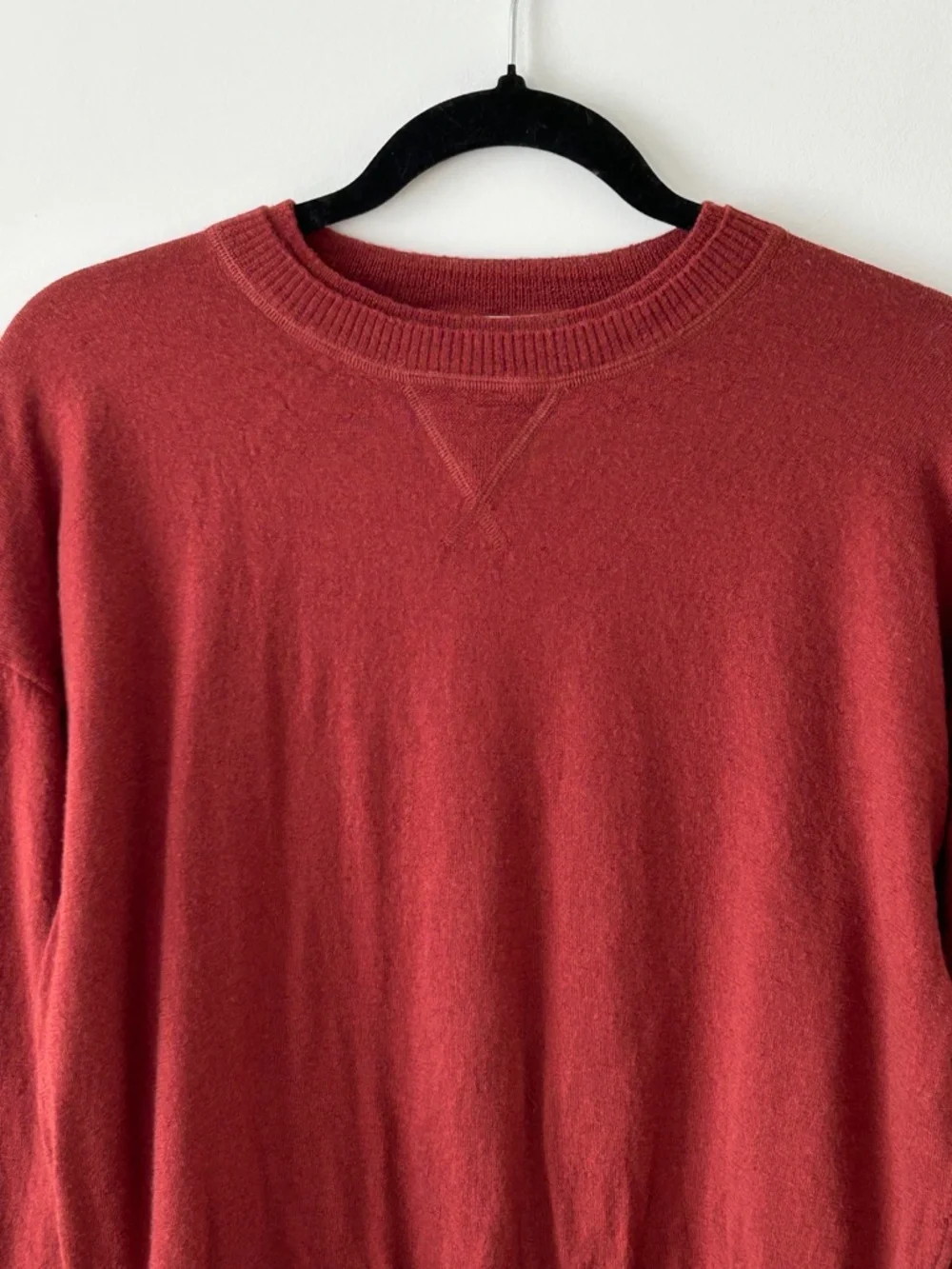 J. Crew 100% Merino Wool Rust Crewneck Sweater